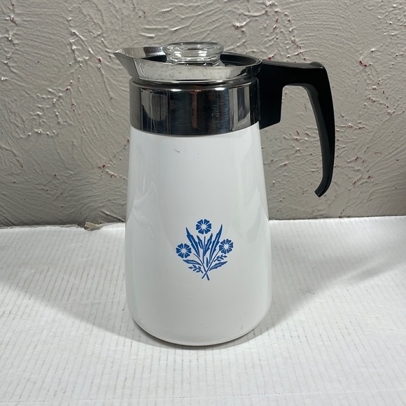 Corningware Kitchen Corning Ware Blue Cornflower 9 Cup Coffee Pot
